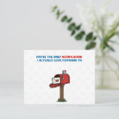 Pen Pal Notification Pun Postcard ポストカード (スタンド正面)