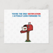 Pen Pal Notification Pun Postcard ポストカード (正面)