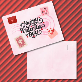 Pen Pal Valentine's Day Postcard ポストカード