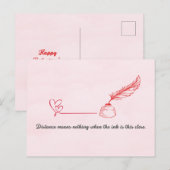 Pen Pal Valentine's Day Postcard ポストカード (正面/裏面)