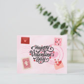 Pen Pal Valentine's Day Postcard ポストカード (スタンド正面)