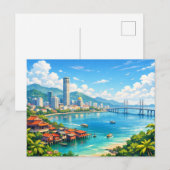 Penang Malaysia Skyline Postcard ポストカード (正面/裏面)