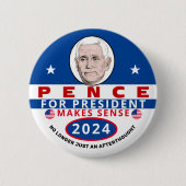 Pence for President 2024 缶バッジ (正面)