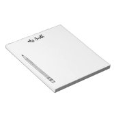 PENCILメモパーソナライズされた帳 ノートパッド (アングル)