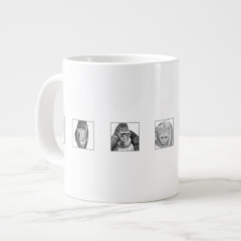 Pencil Animal Collection Mug - Monkeys ジャンボコーヒーマグカップ