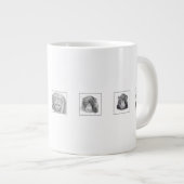 Pencil Animal Collection Mug - Monkeys ジャンボコーヒーマグカップ (正面右)