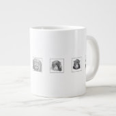 Pencil Animal Collection Mug - Monkeys ジャンボコーヒーマグカップ (正面右)