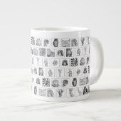 Pencil Animal Collection Mug - Tiled Horizontal ジャンボコーヒーマグカップ (正面右)
