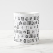 Pencil Animal Collection Mug - Tiled Horizontal ジャンボコーヒーマグカップ (正面)