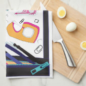 pencil case and stationery design  キッチンタオル (四つ折り)