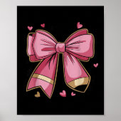 Pencil Coquette Bow Test Day Teacher Motivational ポスター (正面)