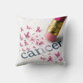Pencil Erasing Cancer Text  クッション (裏面)