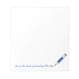 Pencil Notepadのデスクパーソナライズされたから ノートパッド