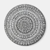 Pencil Original Art Mandala Design  マグネット (正面)
