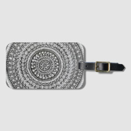 Pencil Original Art Mandala Design  ラゲッジタグ