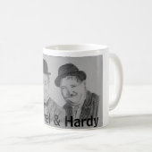 Pencil Sketch of Laurel & Hardy Mug コーヒーマグカップ (正面右)