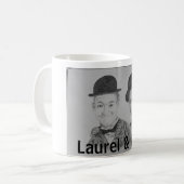 Pencil Sketch of Laurel & Hardy Mug コーヒーマグカップ (正面左)