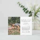 Pencil Us In Save the Date 2022年9月カレンダー ポストカード (スタンド正面)