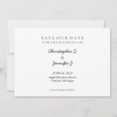 Pencil Us In Save the Date 2023年6月カレンダー 招待状 (裏面)