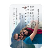 Pencil Us In Save the Date August 2026 Calendar マグネット (縦)