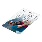 Pencil Us In Save the Date August 2026 Calendar マグネット (左側)