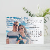 Pencil Us In Save the Date June 2023 Calendar Invi 招待状 (スタンド正面)