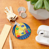 PencilsとPaintbrush Artist Keychain キーホルダー