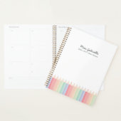Pencilsカラフルパーソナライズされた先生年プランナー プランナー手帳 (ディスプレー)