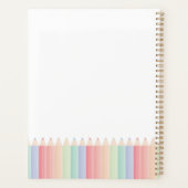 Pencilsカラフルパーソナライズされた先生年プランナー プランナー手帳 (裏面)