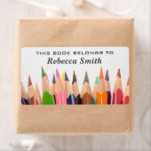 Pencilsカラフルブックラベル |蔵書票ラベル ラベル (インサイチュ)