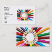 Pencilsカラフル名刺 名刺 (正面/裏面)