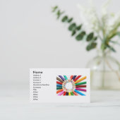 Pencilsカラフル名刺 名刺 (スタンド正面)