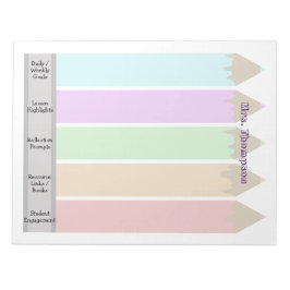 Pencilsパーソナライズされた先生のメモ帳 ノートパッド