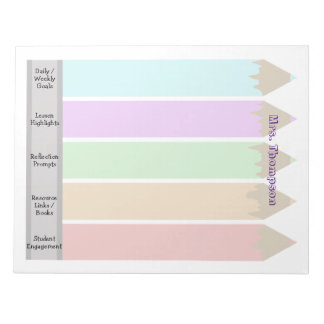 Pencilsパーソナライズされた先生のメモ帳 ノートパッド