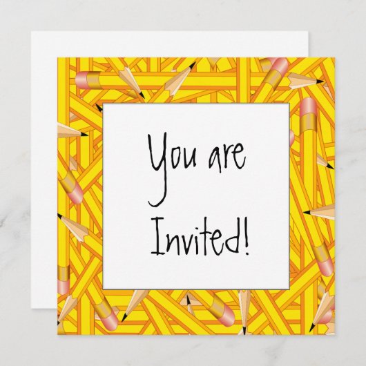 Pencilsフレーム 招待状 (正面/裏面)