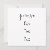 Pencilsフレーム 招待状 (裏面)