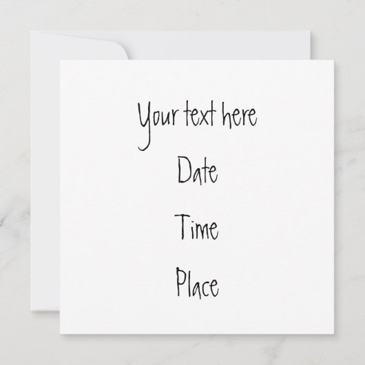 Pencilsフレーム 招待状 (裏面)