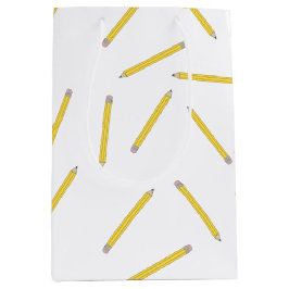 Pencils Down新学期供給開始日 ミディアムペーパーバッグ