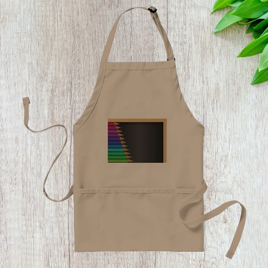 Pencils On A Blackboard Apron スタンダードエプロン