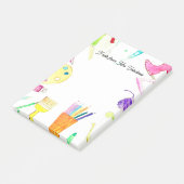 Pencils School Waterカラー先生からのメモ ポストイット (アングル)