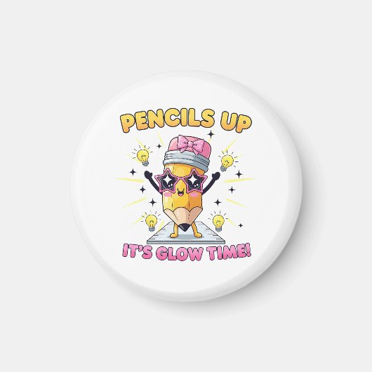 Pencils Up It's Glow Time マグネット (正面)
