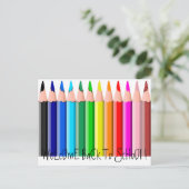 Pencils、WeLcOmE新学期! ポストカード (スタンド正面)