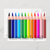 Pencils、WeLcOmE新学期! ポストカード (正面/裏面)