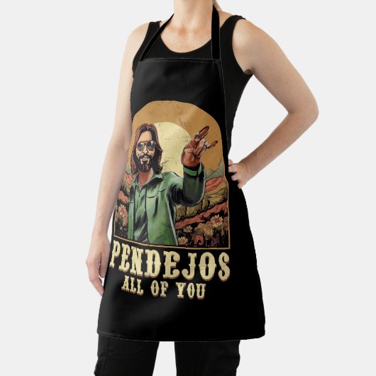 Pendejosすべてのあなたのイエス皮肉なユーモアのクリスティア エプロン (インサイチュ)