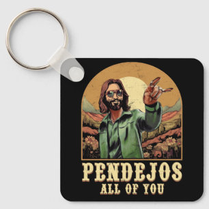 Pendejosすべてのあなたのイエス皮肉なユーモアのクリスティア キーホルダー