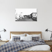 Pendleton,オレゴン州メイン通りビュー写真2 キャンバスプリント (インサイチュ (寝室))