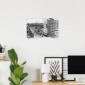 Pendleton,オレゴン州メイン通りビュー写真 ポスター (ホームオフィス)