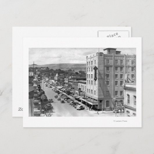 Pendleton,オレゴン州メイン通りビュー写真 ポストカード (正面/裏面)