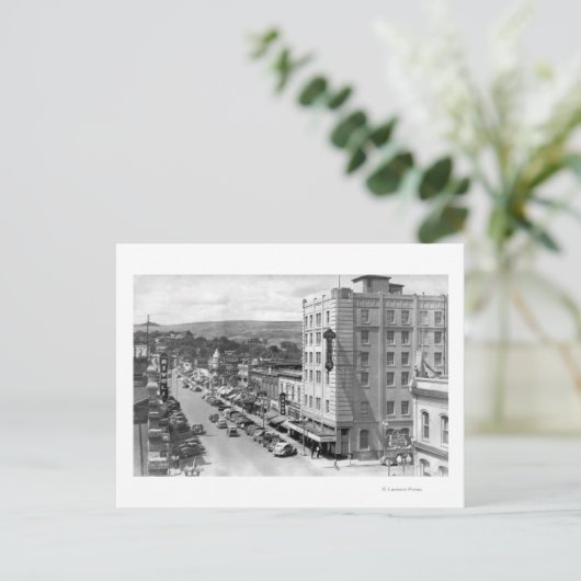 Pendleton,オレゴン州メイン通りビュー写真 ポストカード (スタンド正面)