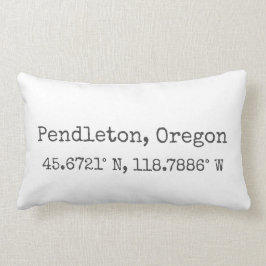 Pendleton、オレゴン州座標Lumbar Pille ランバークッション